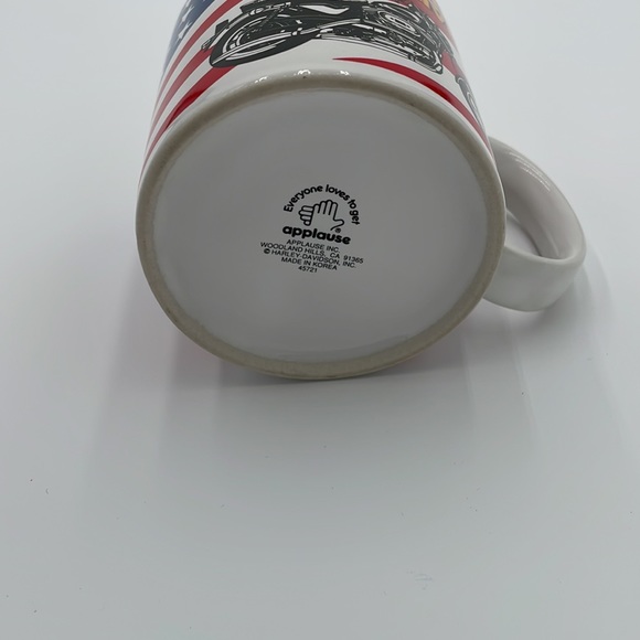 Retro Harley Davidson Live to Ride, Ride to Live Ceramic Coffee Cup Biker Mug - Picture 5 of 9